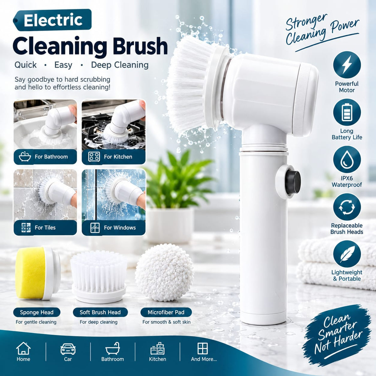 Electric Magic brush Cleaning brush
